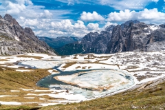 Bödenseen in den Sextner Dolomiten